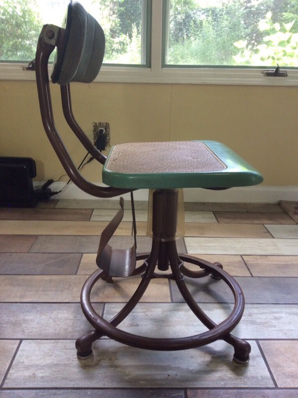 Vintage Western Electric Swivel Bell Telephone Operator Chair for Sale