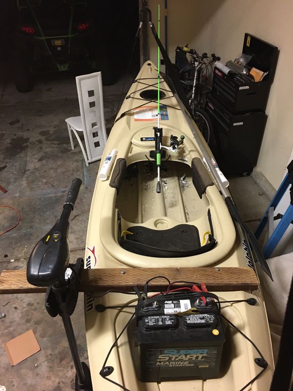 Subdophin excursion 12.5ft , Trolling motor powered kayak rigged and