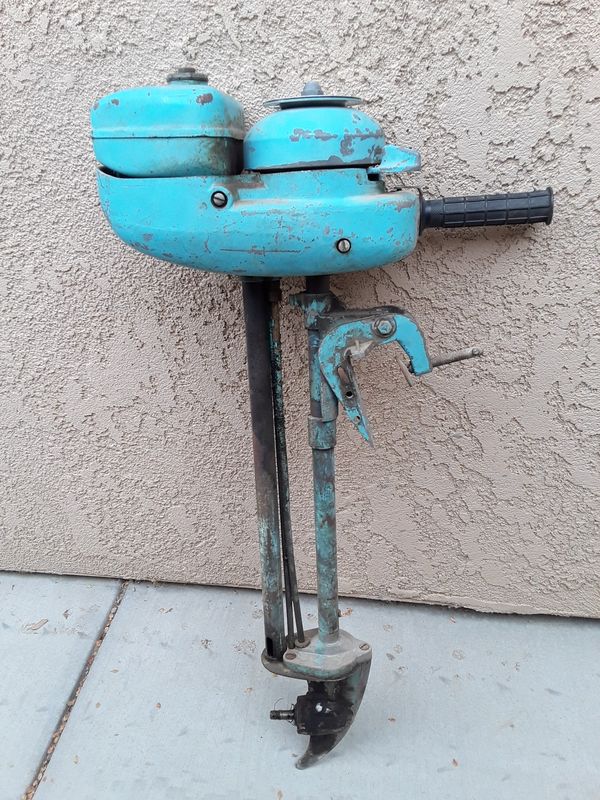 WW... CHECK THIS OUT!...VINTAGE NEPTUNE MIGHTY MITE MODEL 500 TROLLING