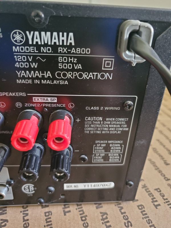 Yamaha AVENTAGE RXA800 Natural Sound 7.2 Channel A/V ReceiverSpeaker
