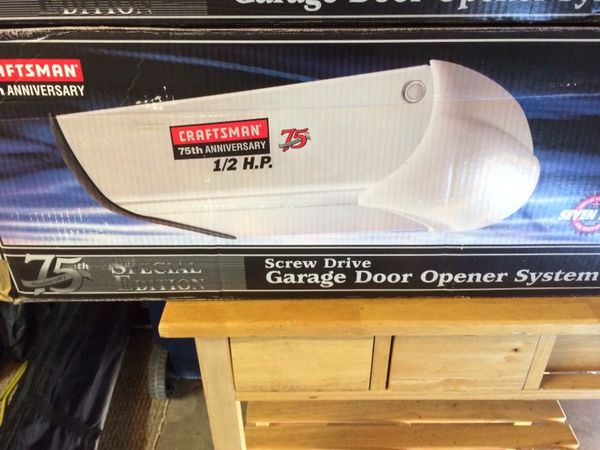 1 2 Hp Craftsman 75th Anniversary Screw Drive Garage Door Opener