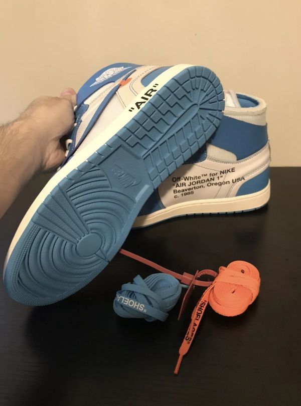 nike air jordan 1 off white blue