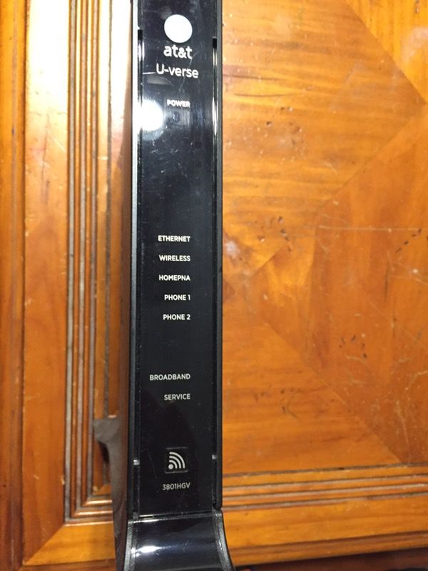 AT&T UVerse wireless gateway 3801HGV (wifi modem router) for Sale in ...