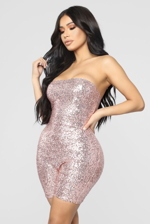 fashion nova sequin romper