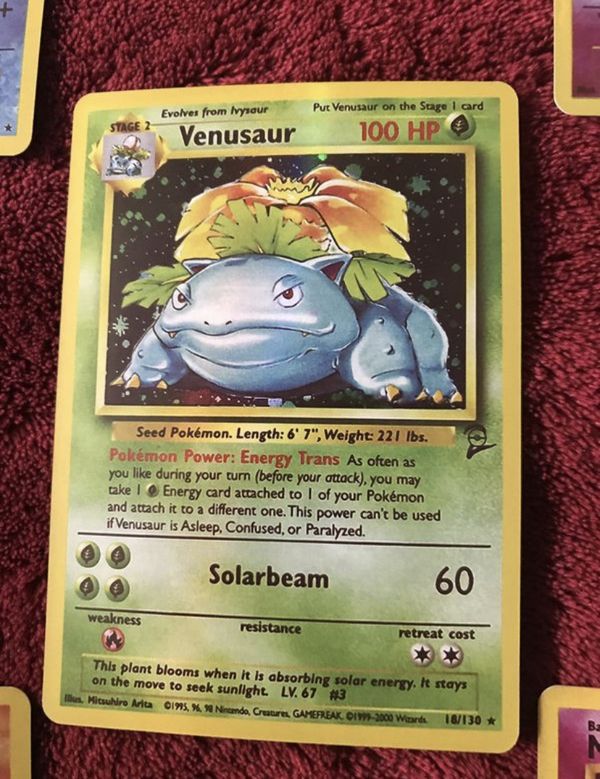 RARE Vintage Holo Year 1999 Pokemon cards classics