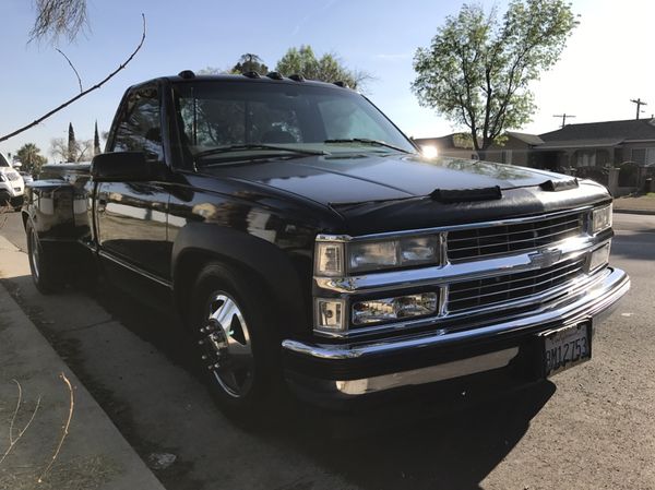 Rare 1997 Single Cab Chevy 3500 Dually 454 Vortec Motor Lowered On