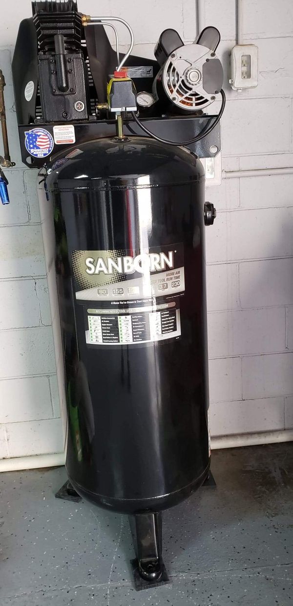 60 Gal. Sanborn Air Compressor for Sale in Lawrence, IN - OfferUp