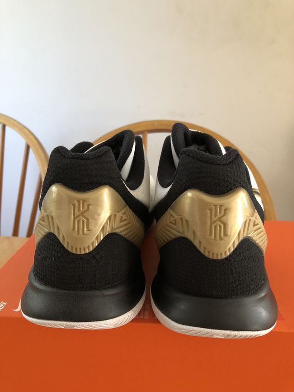 Brand new Nike Kyrie Irving fly trap 2 White gold black basketball ...