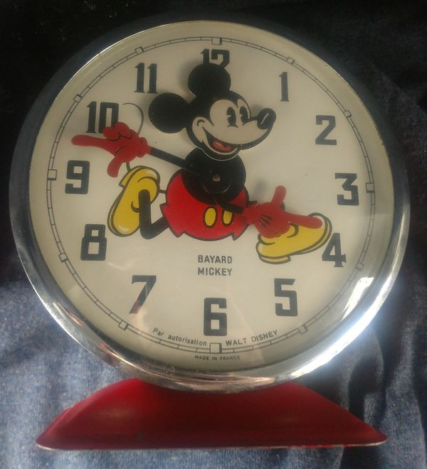 old mickey mouse alarm clock