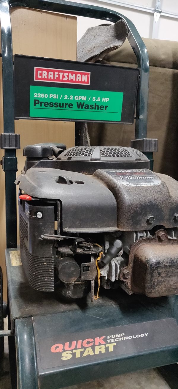 Craftsman 5.5 hp pressure washer (MOTOR ONLY NO PUMP) for Sale in