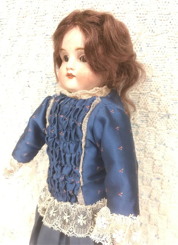 Antique Bisque/Leather Body Doll from Germany, 15 Inch for Sale in ...