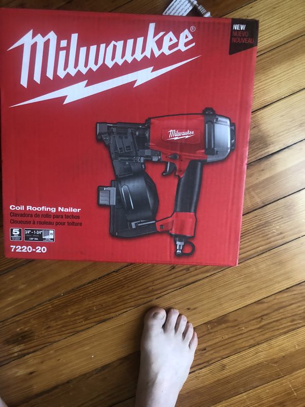 Milwaukee roofing coil nail gun for Sale in Bridgeport, CT OfferUp