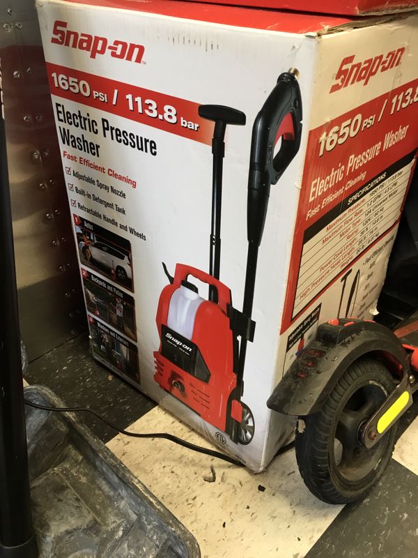 Electric Pressure Washer 1650 PSI 113.8 bar Snap on new in a box for