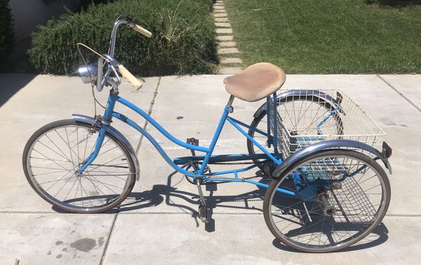 Vintage Huffy 3 Speed Tricycle 3 Wheels Bicycle. Made in