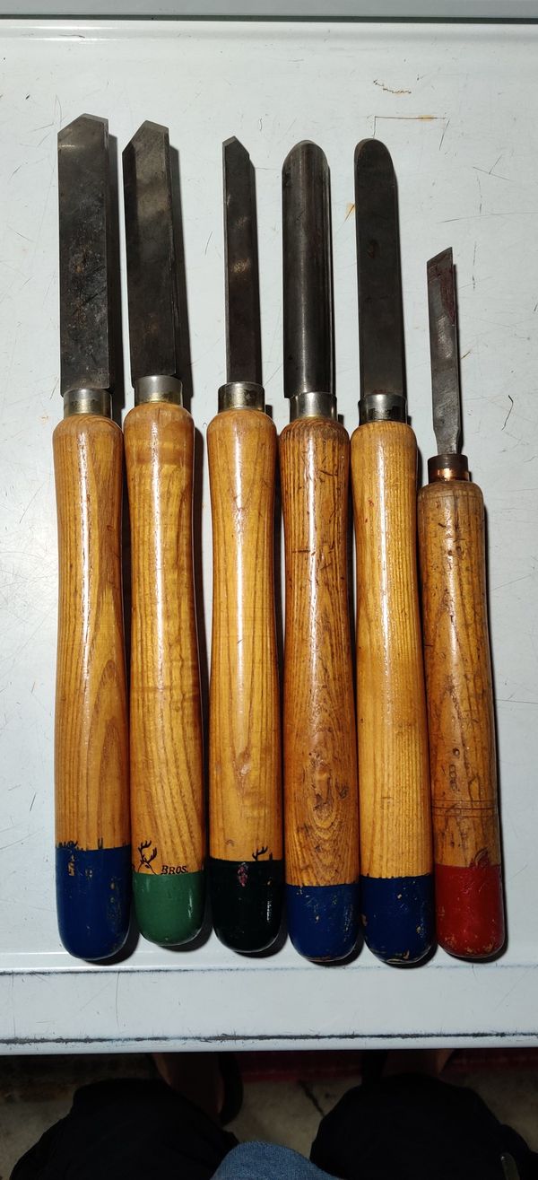 Buck Brothers 6 PC Wood Lathe Chisel Turning Tools for Sale in Los