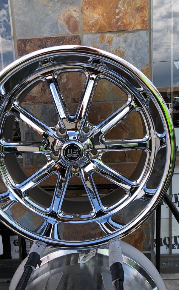20” us mag wheels chrome 5x5 new rims only no tires for Sale in Las
