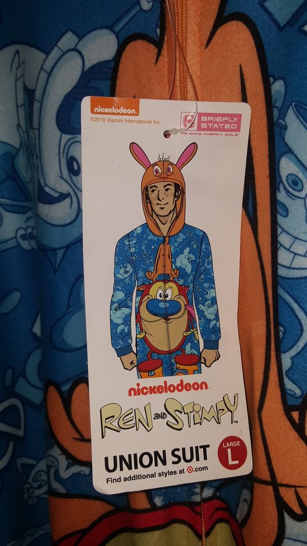 Ren and Stimpy onesie Christmas gift birthday new years PJs Nickelodeon