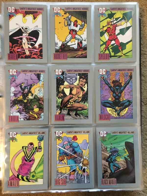 1991-dc-comics-trading-cards-complete-base-set-1-180-nm-m-impel