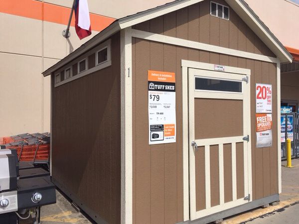 save 20% on this great tuff shed tr-800 display shed at