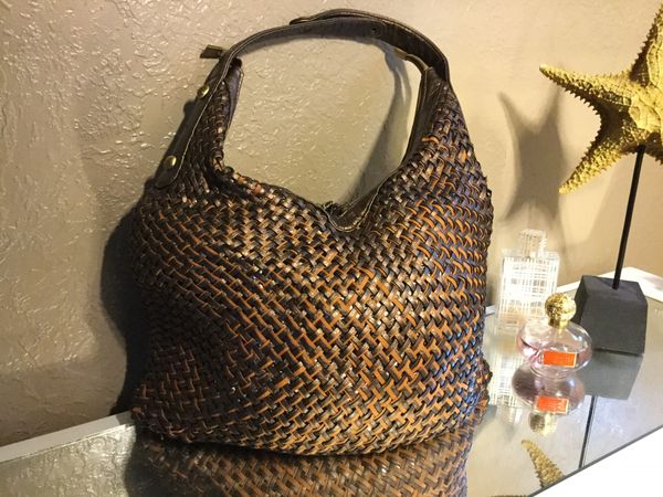 dolce and gabbana woven bag