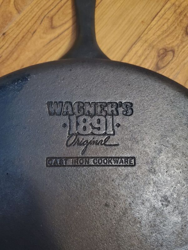 Wagner 1891 cast iron cookware 13 3/8 inch skillet pan for Sale in ...