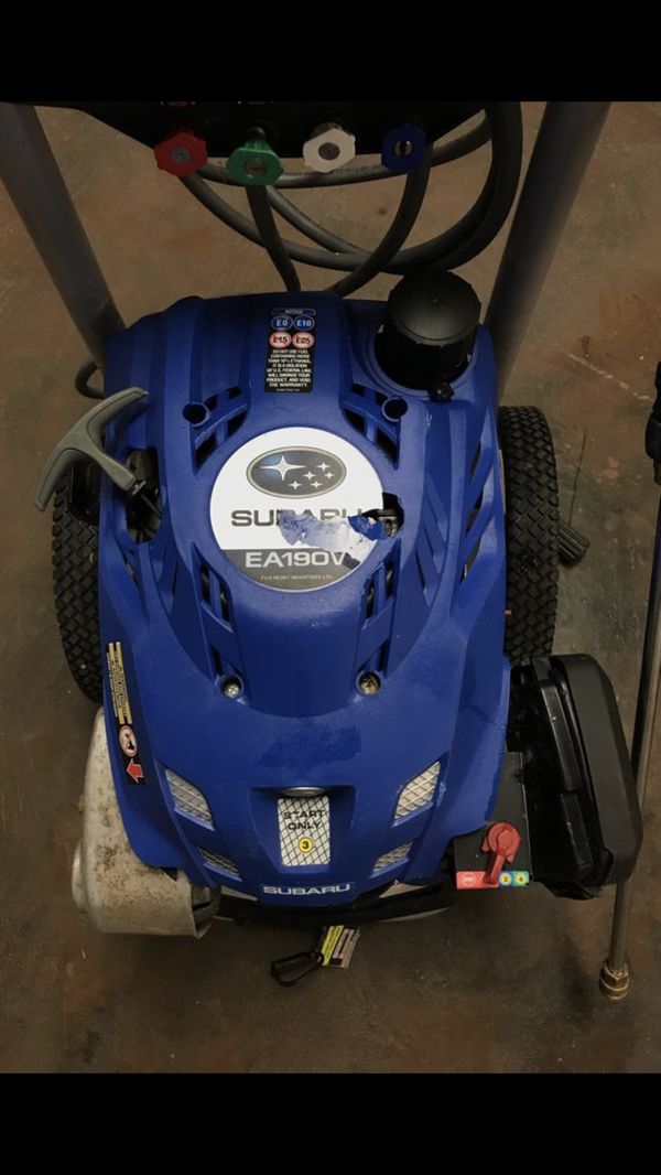 Electric Start EA190V 3100PSI 2.4GPM Washer Pressure powered by Subaru
