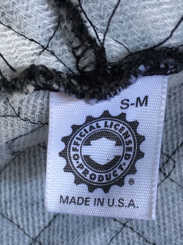 Vintage 90s Harley Davidson Quilted Painters Hat Cap Spell Out Trucker