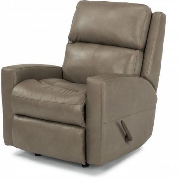 Flexsteel Catalina Leather Recliner for Sale in Stone ...