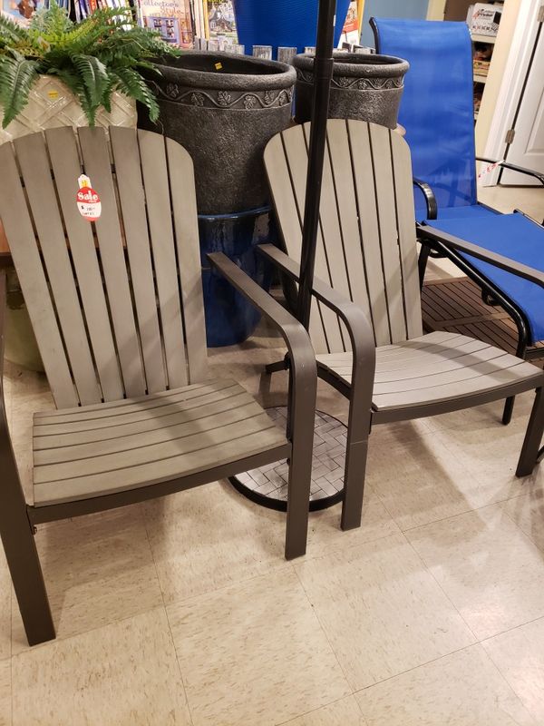 2 new adirondack outdoor chairs both $50 patio furniture