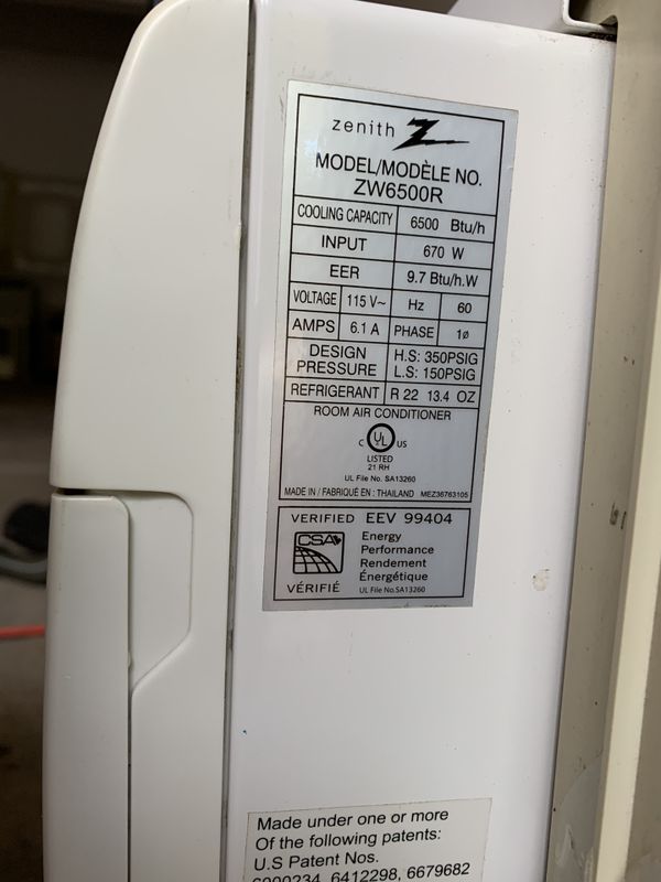 6.500 BTU Zenith air conditioner for Sale in Manchester, CT OfferUp