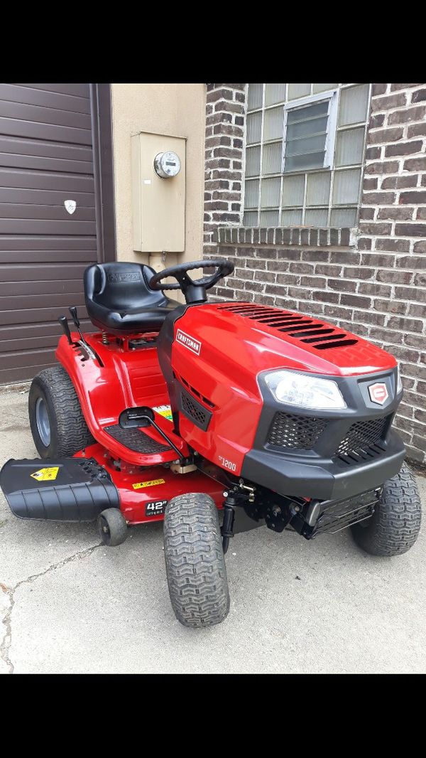 LIKENEW Craftsman T1200 42" Inch Riding Lawnmower W/Foot Pedal Speed