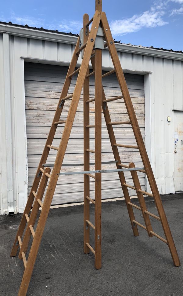 10 Wood A Frame Ladder With Extension Trestle For Sale In Jupiter FL   C99780bfc39b4946b73c1ba3359fc347 