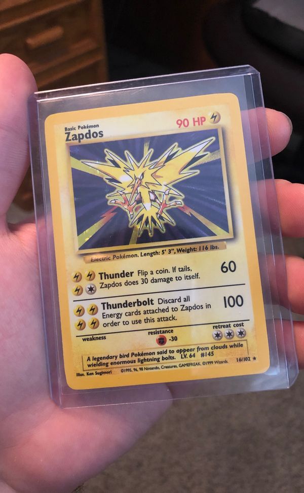 Base Set Holo Zapdos Pokemon Card for Sale in Litchfield Park, AZ - OfferUp
