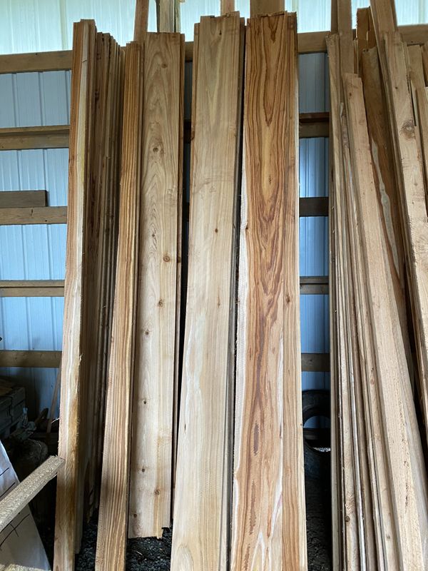 Cedar rough cut lumber 1x4 2x4 2x6 1x10 Let me know what u want cut for