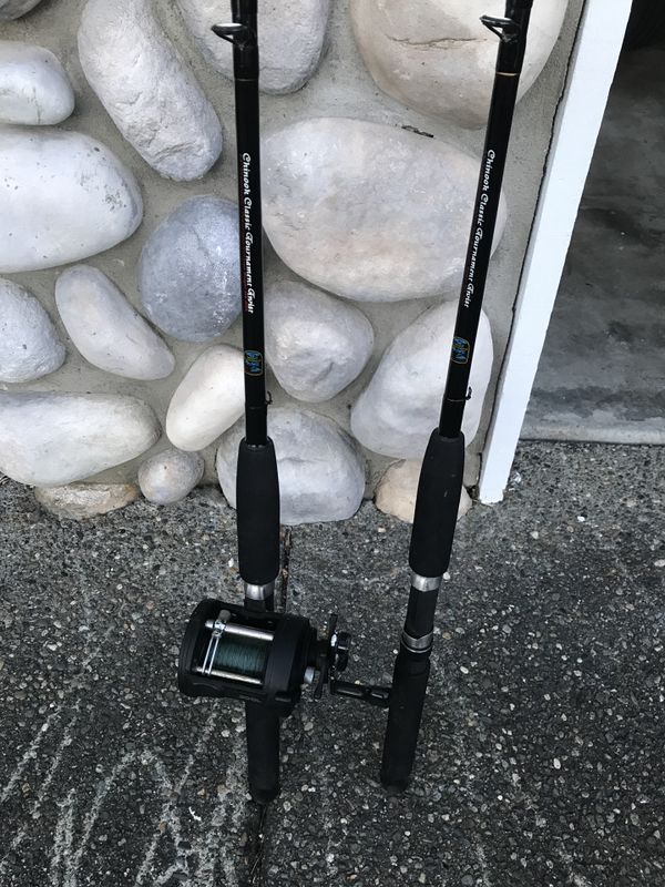 2 Chinook Classic Tournament Twist, 8.5’ “Promotional” Downrigger Rods