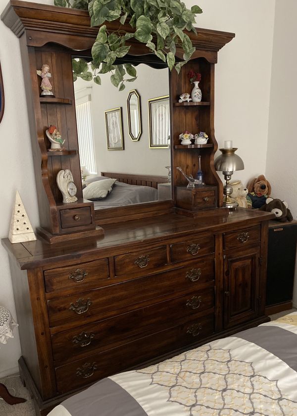 Mahogany Dresser W Hutch Mirror Plus 5 Drawer Chest For Sale In   439d26345f8f40c8b30923ac3b06cb14 