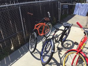 Real nice beach bike bikes Orange one is 130 black is 175 red yellow is 140 and the green one is 180 for Sale in Monrovia, CA