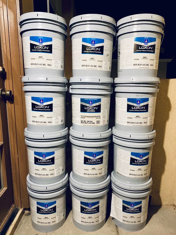 Loxon primer high quality (sealer) stucco and masonry. $50 each and