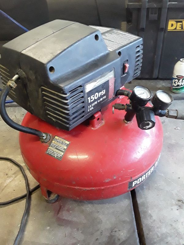 Porter cable compressor 6gal 150 psi for Sale in Fresno, CA - OfferUp