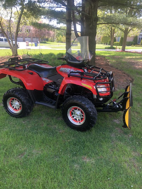2006 Arctic Cat 500 4x4 Auto ATV 4wheeler w/winch and plow for Sale in