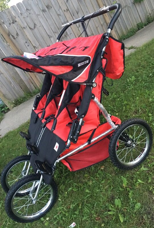 used triple jogging stroller