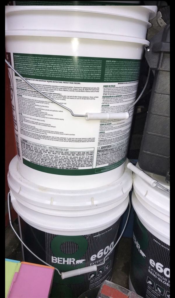 behr e600 exterior paint flat
