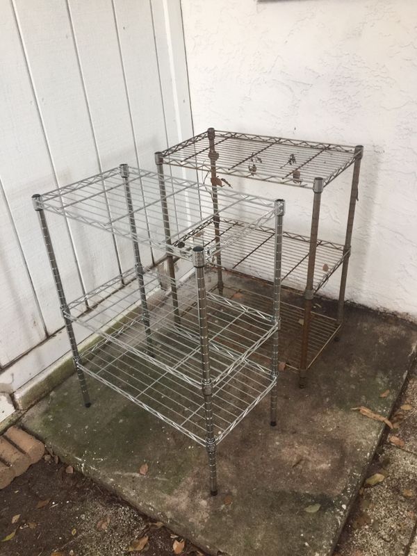 Steel Restaurant Racks! 10 for both! These steel racks are a steal