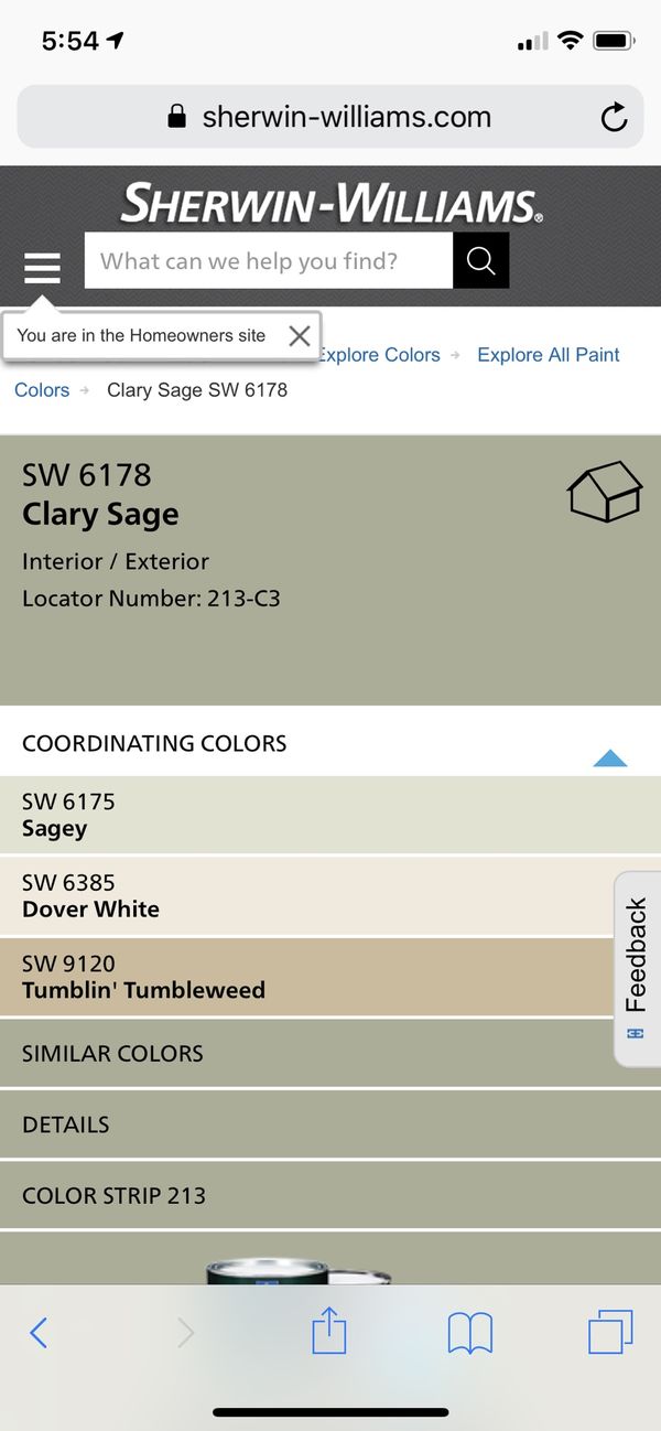 1 gallon SherwinWilliams Super Paint in Clary Sage, Velvet (eggshell