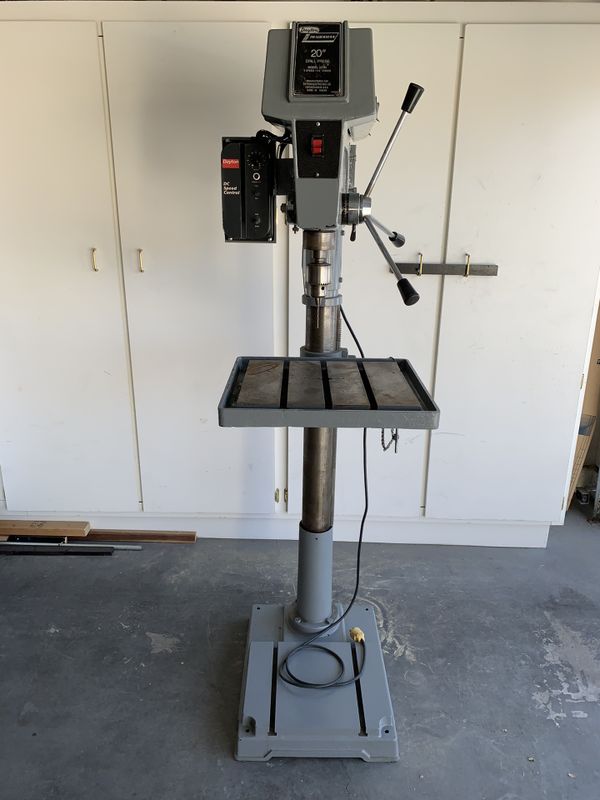 BEST PRICE Dayton 20 inch DC Speed control Drill press. for Sale in Las ...