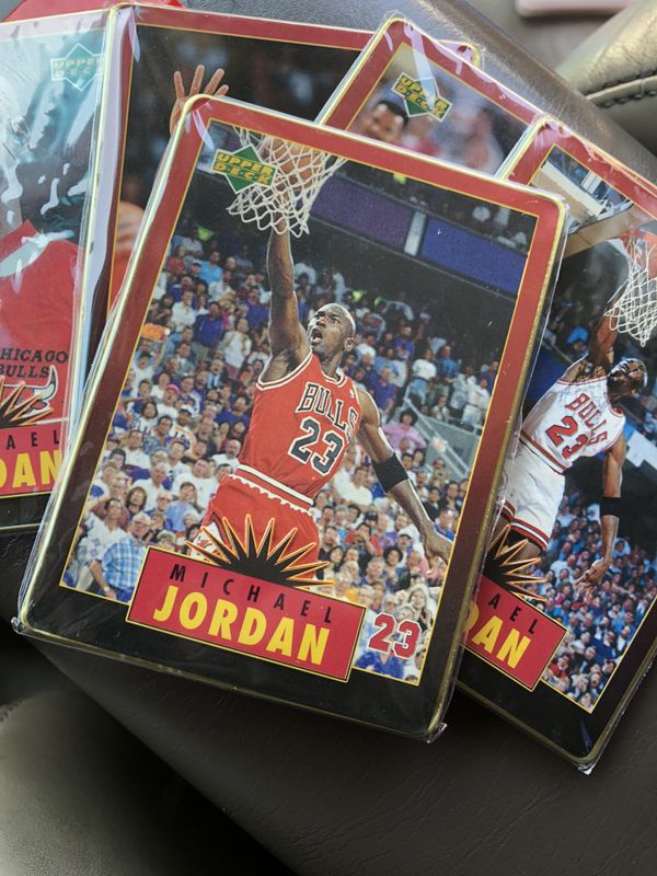 michael jordan 5 all metal collector cards