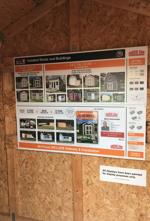 Sheds USA 8x4 Value Shed on sale now at the Home Depot store in