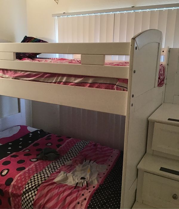 Bump beds for sale beds include four dresser draws that r stairs to go up to 2nd bed it also has