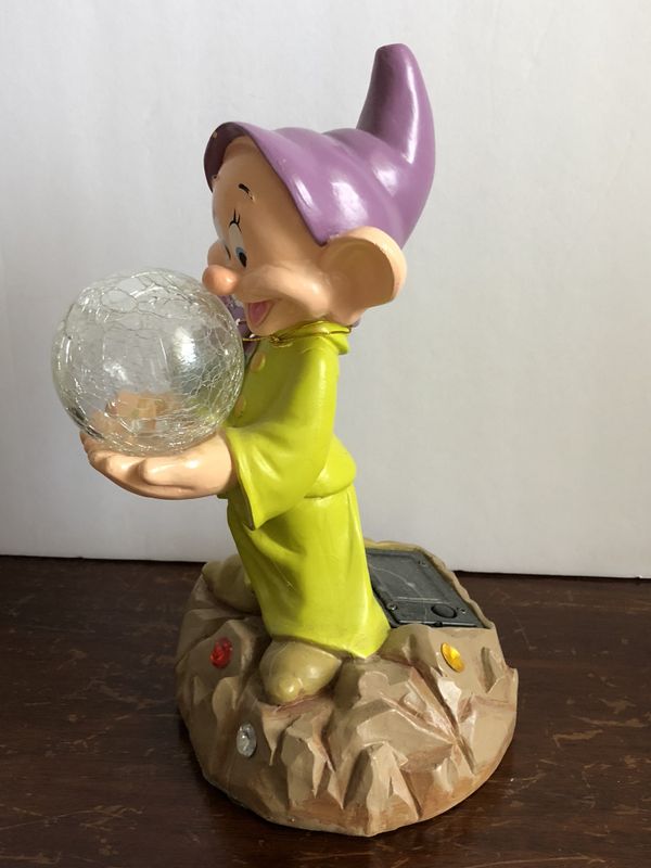 dopey solar garden statue