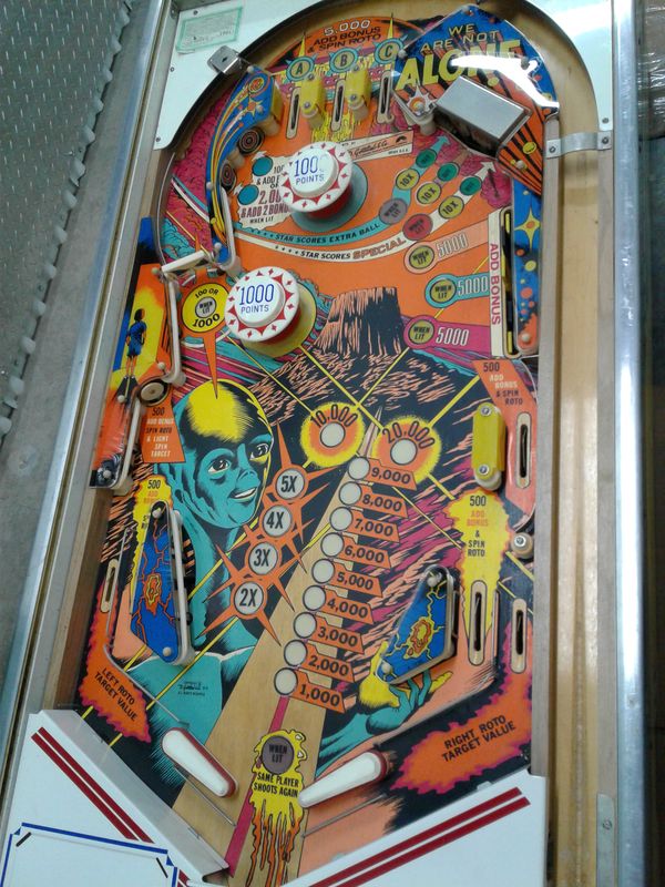 Gottlieb "Close Encounters of the Third Kind" pinball machine from 1978